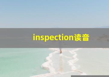 inspection读音