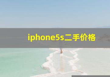 iphone5s二手价格