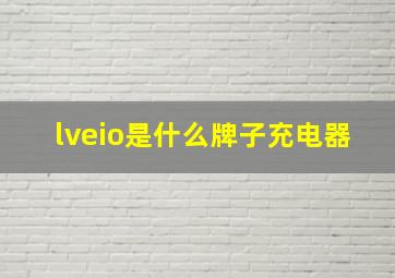 lveio是什么牌子充电器