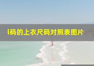 l码的上衣尺码对照表图片