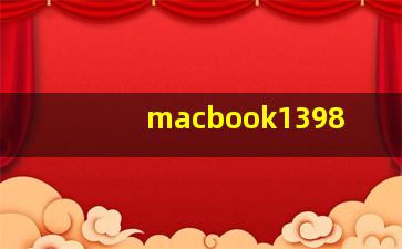 macbook1398