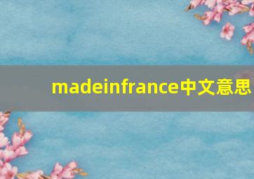 madeinfrance中文意思