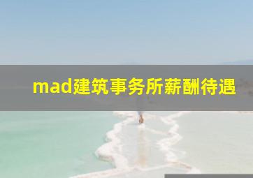 mad建筑事务所薪酬待遇