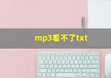 mp3看不了txt