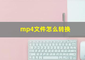 mp4文件怎么转换