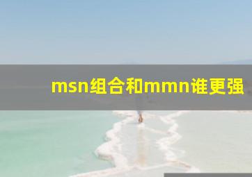 msn组合和mmn谁更强