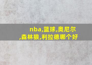 nba,篮球,奥尼尔,森林狼,利拉德哪个好