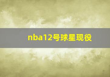 nba12号球星现役