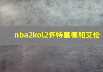 nba2kol2怀特塞德和艾伦