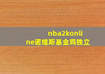 nba2konline诺维斯基金鸡独立