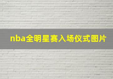 nba全明星赛入场仪式图片