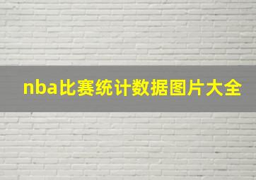 nba比赛统计数据图片大全