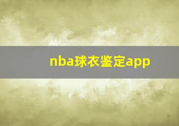 nba球衣鉴定app