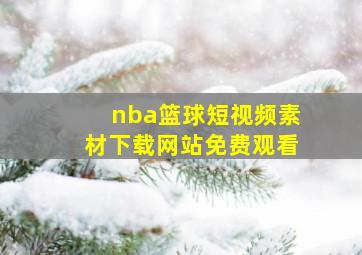 nba篮球短视频素材下载网站免费观看