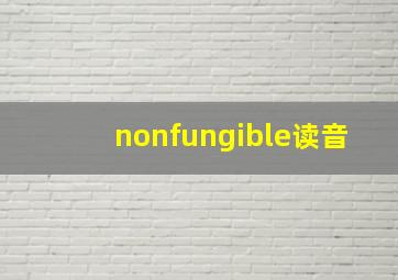 nonfungible读音