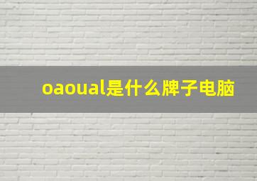 oaoual是什么牌子电脑