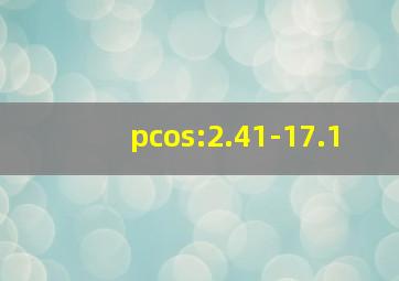 pcos:2.41-17.1