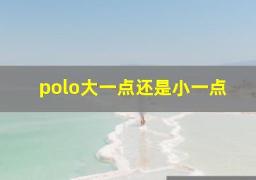 polo大一点还是小一点