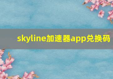 skyline加速器app兑换码