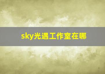 sky光遇工作室在哪