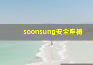 soonsung安全座椅