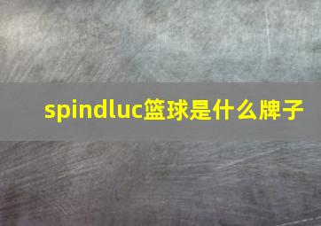 spindluc篮球是什么牌子