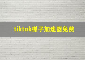 tiktok梯子加速器免费