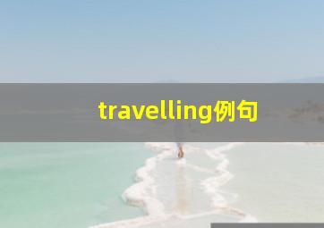 travelling例句