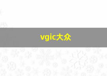 vgic大众