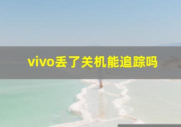 vivo丢了关机能追踪吗