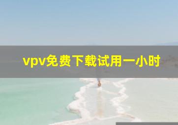 vpv免费下载试用一小时