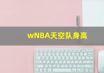 wNBA天空队身高