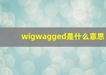 wigwagged是什么意思