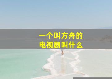 一个叫方舟的电视剧叫什么