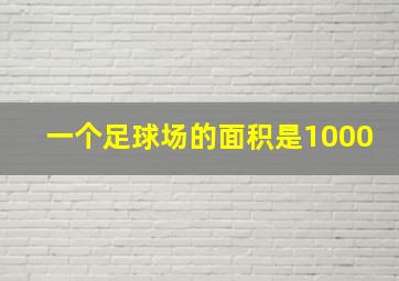 一个足球场的面积是1000