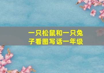 一只松鼠和一只兔子看图写话一年级