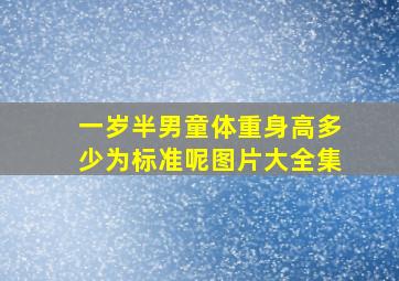 一岁半男童体重身高多少为标准呢图片大全集