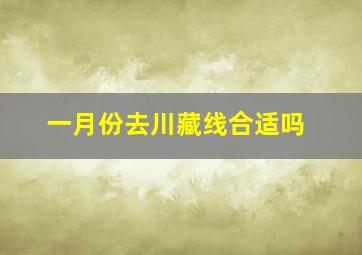 一月份去川藏线合适吗