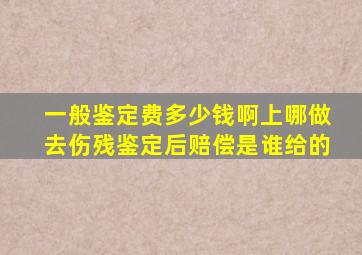 一般鉴定费多少钱啊上哪做去伤残鉴定后赔偿是谁给的