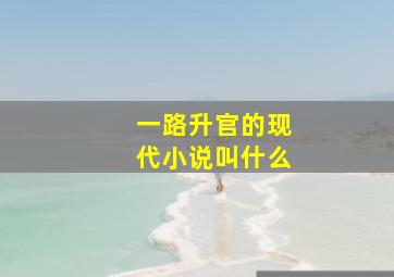 一路升官的现代小说叫什么