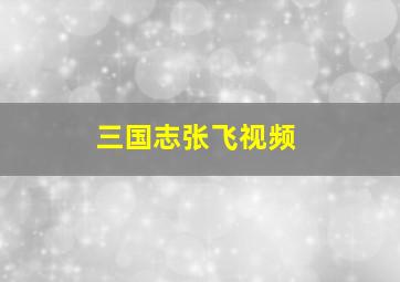 三国志张飞视频