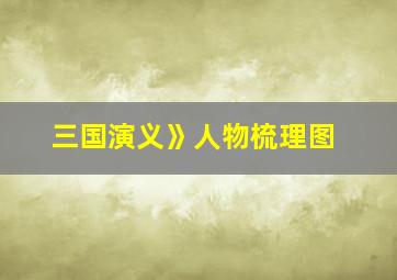 三国演义》人物梳理图