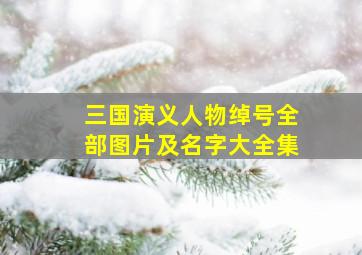 三国演义人物绰号全部图片及名字大全集