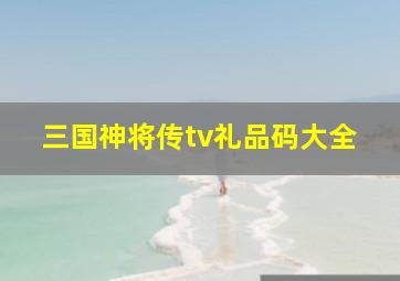 三国神将传tv礼品码大全