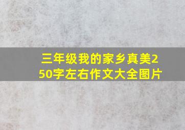 三年级我的家乡真美250字左右作文大全图片