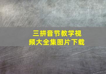 三拼音节教学视频大全集图片下载