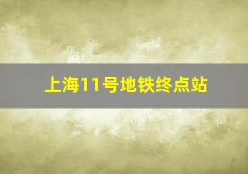 上海11号地铁终点站