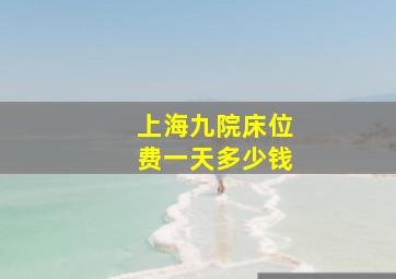 上海九院床位费一天多少钱