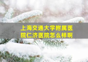 上海交通大学附属医院仁济医院怎么样啊