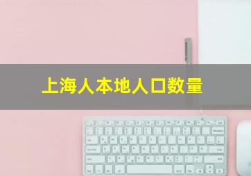 上海人本地人口数量